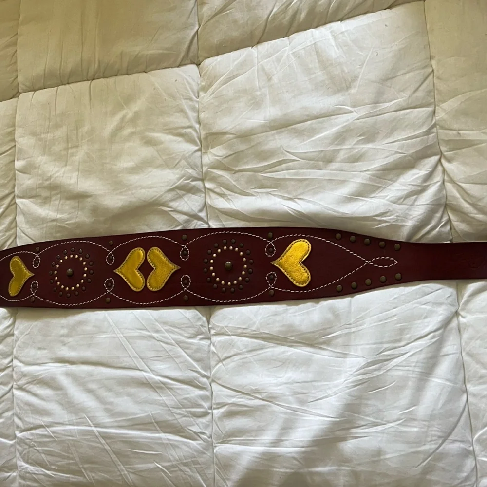 Oilily Leather Heart and Flower Belt